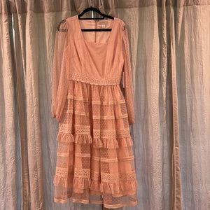Brand new Rachel parcel baby pink dress